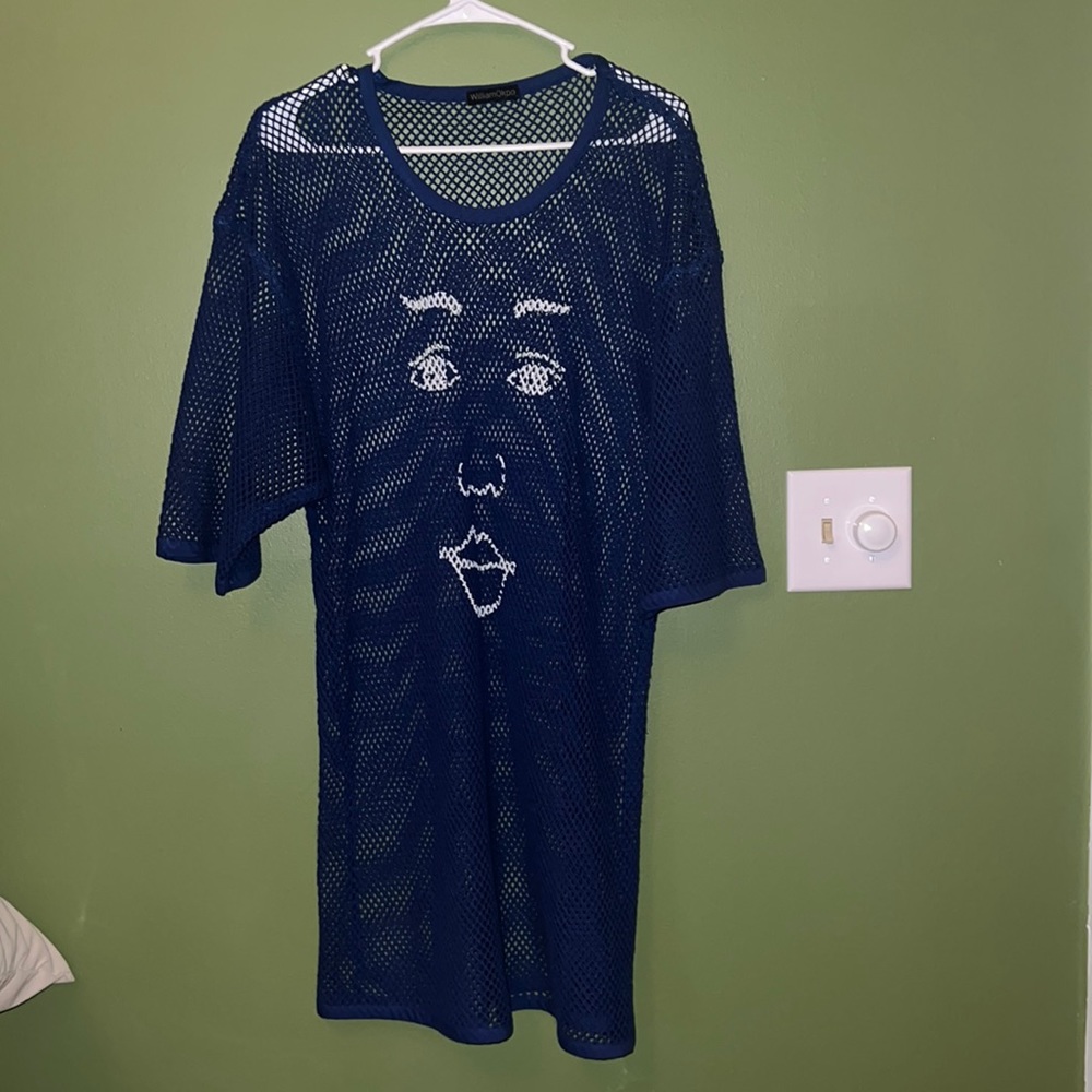 William okpo X opening ceremony netted long shirt